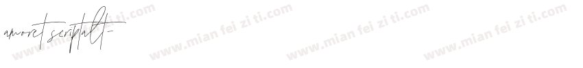 amoret scriptalt字体转换